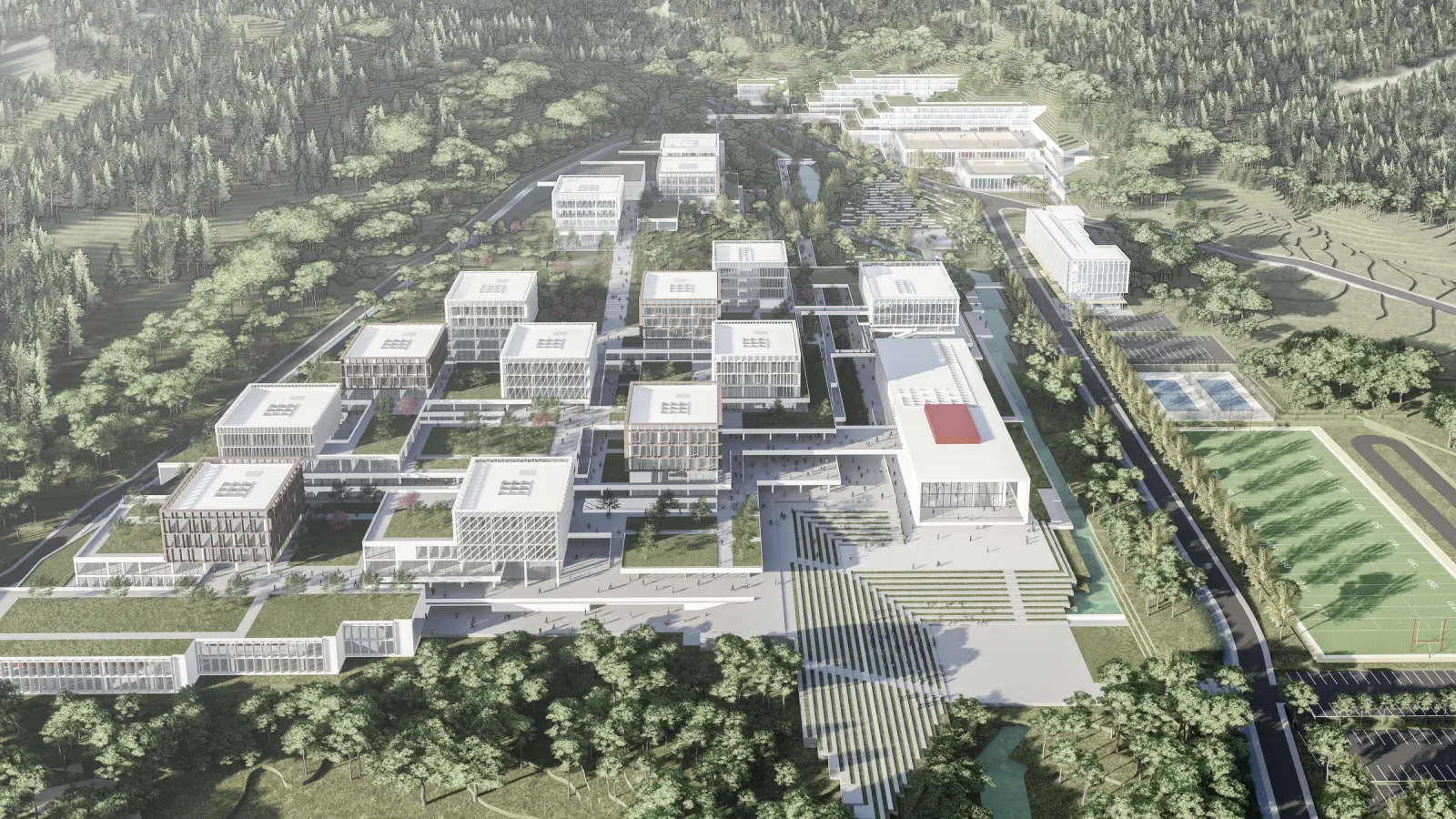2. Ödül, İzmir Ekonomi Üniversitesi Güzelbahçe Yerleşkesi Mimari Proje Yarışması: düzenleme öncesi kaynak görsel